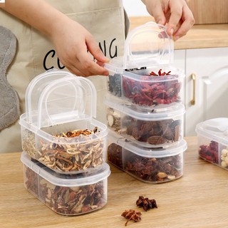 Hộp Nhựa (H45) Trong Suốt, Đựng Thực Phẩm Khô - Hộp Nhựa Đựng Thực Phẩm 1 Ngăn/2 Ngăn Tiện Lợi