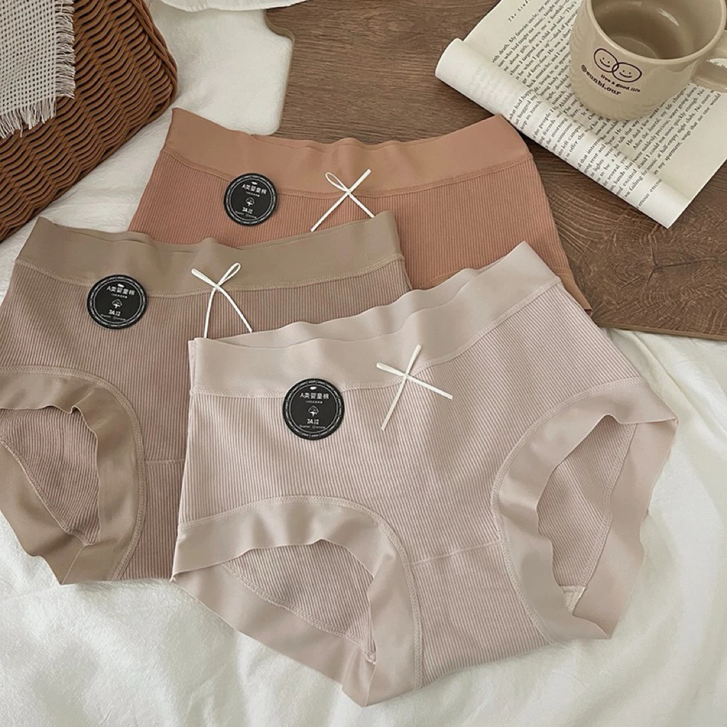 [Peinn] Combo 5 Quần Lót Nữ Cotton Gân Tăm Co Dãn Đàn Hồi Tốt, 2 Lớp Lót Kháng Khuẩn (7A MỚI)