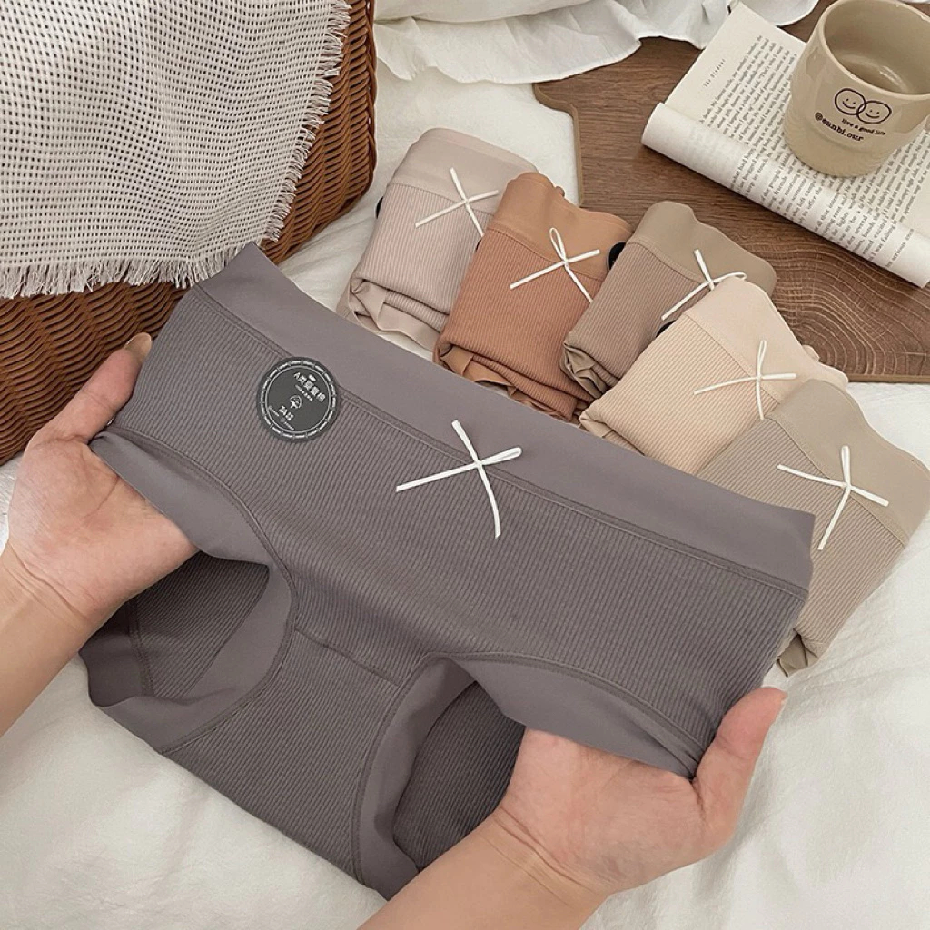 [Peinn] Combo 5 Quần Lót Nữ Cotton Gân Tăm Co Dãn Đàn Hồi Tốt, 2 Lớp Lót Kháng Khuẩn (7A MỚI)