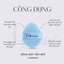 Miếng Rửa Mặt Bọt Biển J-Mornics Hình Giọt Nước Combo 6 Màu Giúp Tạo Bọt, Vệ Sinh Da Mặt, Làm Sạch Sâu Da Mặt