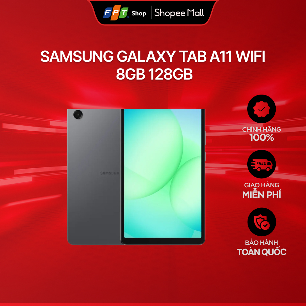 [Kích hoạt bảo hành ngày 18/01/2026] Máy tính bảng Samsung Galaxy Tab A11 WiFi 8GB 128GB