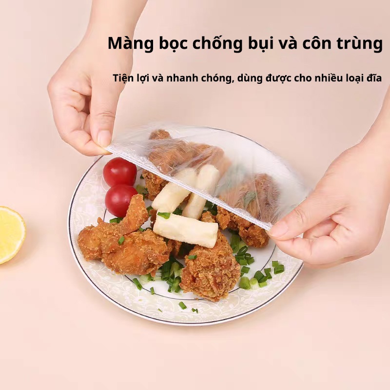 Túi Màng Bọc Thực Phẩm Co Giãn Có Chun Siêu Dai Tiện Lợi Bọc Đồ Ăn Cho Nhà Bếp