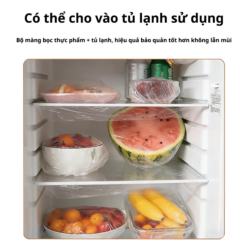 Túi Màng Bọc Thực Phẩm Co Giãn Có Chun Siêu Dai Tiện Lợi Bọc Đồ Ăn Cho Nhà Bếp