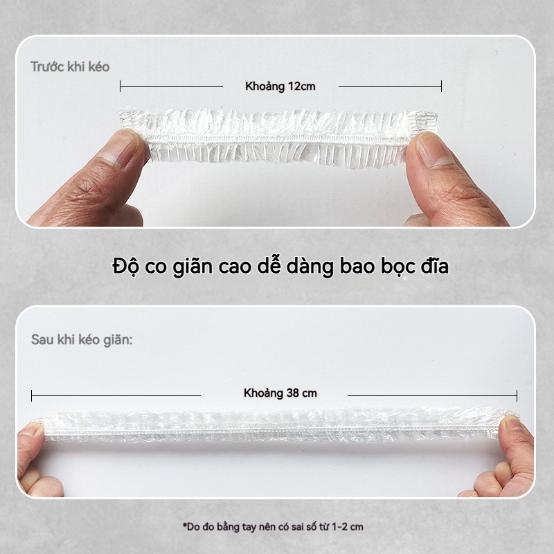 Túi Màng Bọc Thực Phẩm Co Giãn Có Chun Siêu Dai Tiện Lợi Bọc Đồ Ăn Cho Nhà Bếp