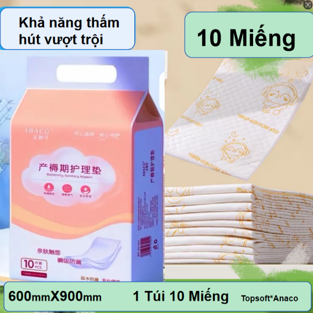 Miếng Lót Chống Thấm Dùng 1 Lần Cho Bé Và Người Lớn CHO MẸ SAU SINH  60cm x90cm Trẻ em/Người già/Người sau phẫu/thuật