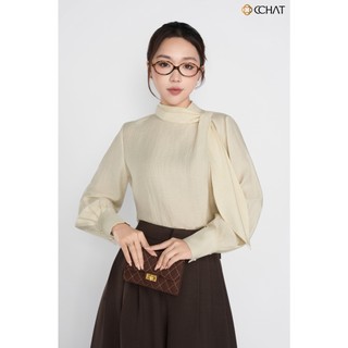 Áo Kiểu Nữ 𝐂𝐂𝐇𝐀𝐓 Dáng Suông Kiểu Cổ Isabelle Chất Liệu Mềm Mịn 25ADV2009ST