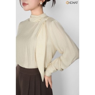 Áo Kiểu Nữ 𝐂𝐂𝐇𝐀𝐓 Dáng Suông Kiểu Cổ Isabelle Chất Liệu Mềm Mịn 25ADV2009ST