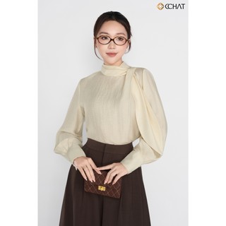 Áo Kiểu Nữ 𝐂𝐂𝐇𝐀𝐓 Dáng Suông Kiểu Cổ Isabelle Chất Liệu Mềm Mịn 25ADV2009ST