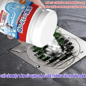 Chất tẩy rửa đường ống siêu mạnh này có thể thông tắc bồn cầu, bồn rửa và cống rãnh, khử mùi hôi và không làm hư hại đườ