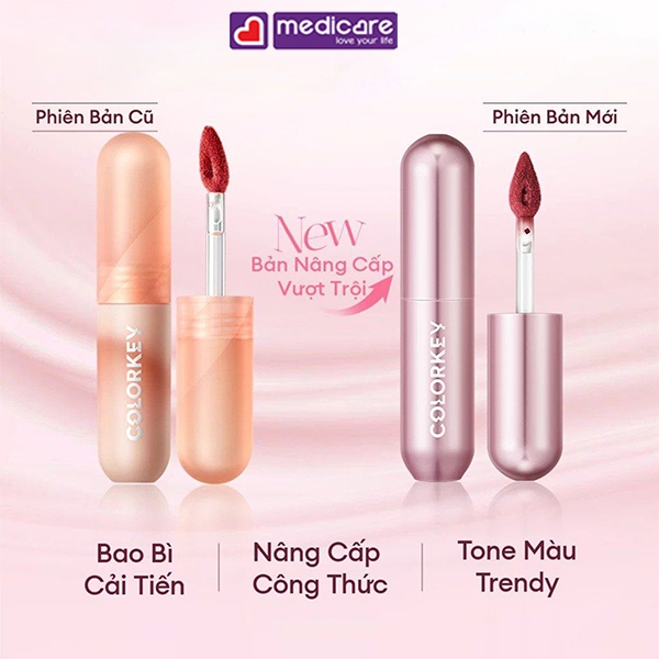 Son bùn COLORKEY Mousse Matte Lip Mud Tender 2g
