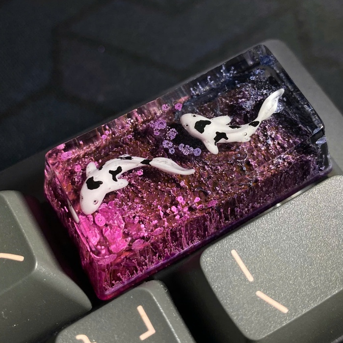 Keycap Resin Backspace 2u Cá Koi / Cá Đuối / Bánh Răng,... – Profile ...