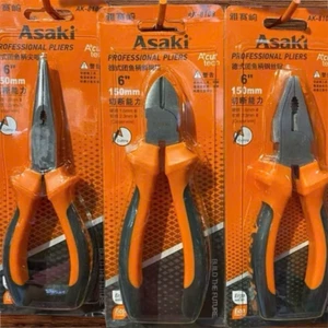 Kìm điện, kìm cắt, nhọn 6 inch kiểu Mỹ A+cut Tech Asaki JAPAN STD 150mm, thép High Carbon độ cứng cao