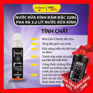 Nước Rửa Kính Đậm Đặc 32ML dành cho 3,2L nước - Senfineco - 9964 - Hàng chính hãng - 32ML - Mvn Auto