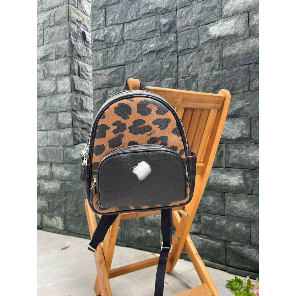 Balo Coach Mini Court Backpack In Signature Canvas With  display picture 2