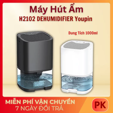 Máy Hút Ẩm DEHUMIDIFIER Youpin H2102 Máy Hút Ẩm Không Khí Mini 1000ml Chống Ẩm Mốc Trong Tủ Kệ, Bảo Vệ Sức Khỏe Gia Đình
