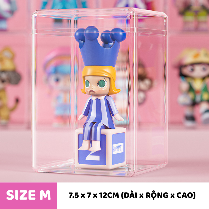 Hộp Trong Suốt Trưng Bày Mô Hình ENODA HOME Chất Liệu Mica, Hộp Mini Bảo Quản Mô Hình, Kín Đáo Chống Bụi Ẩm HTS007