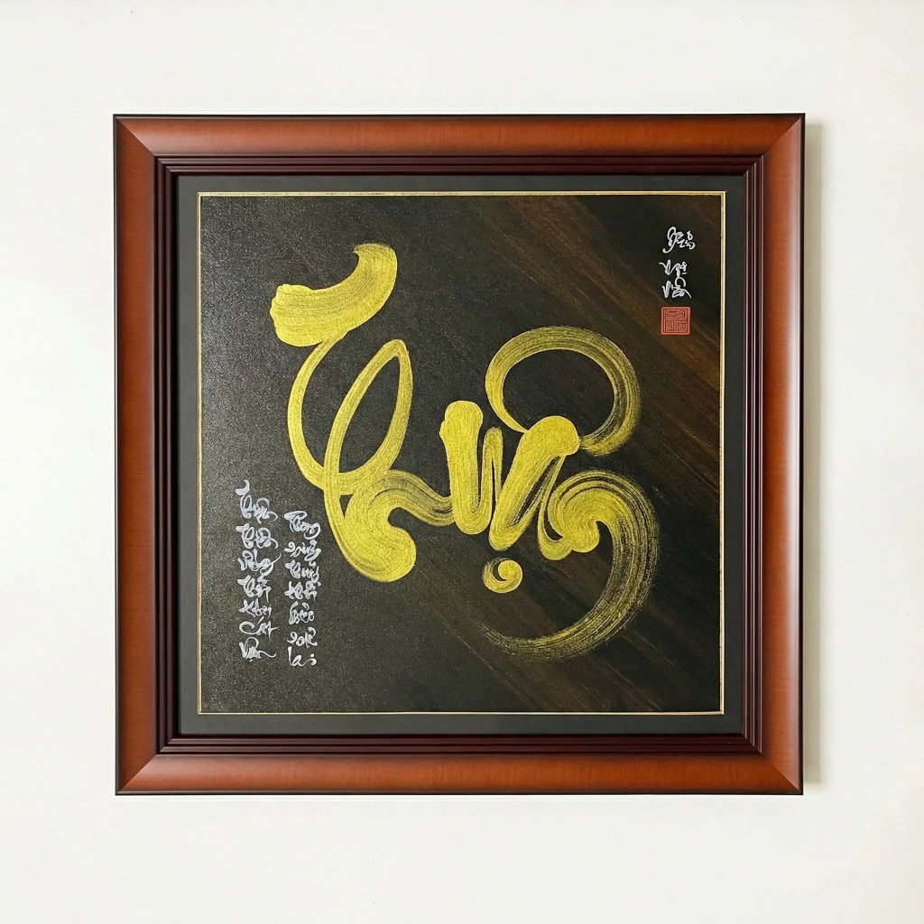 Tranh thư pháp chữ Thuận, tranh thư pháp, quà tặng ý nghĩa