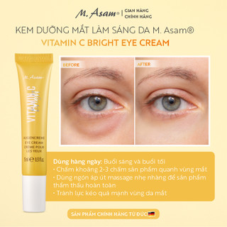 Kem dưỡng mắt làm sáng da M. Asam® VITAMIN C BRIGHT EYE CREAM 15ml