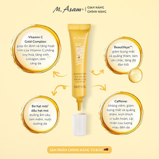 Kem dưỡng mắt làm sáng da M. Asam® VITAMIN C BRIGHT EYE CREAM 15ml