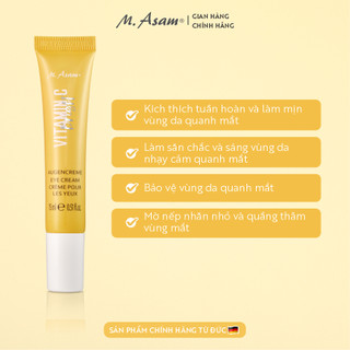 Kem dưỡng mắt làm sáng da M. Asam® VITAMIN C BRIGHT EYE CREAM 15ml