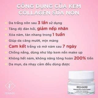 Kem Face Collagen Sữa Non 7Days Femmiu- 30gram