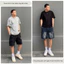 QUẦN SHORT CARGO JEAN NAM FORM RỘNG, QUẦN SHORT JEAN TÚI HỘP MÀU ĐEN, QUẦN ĐÙI NAM FORM CHỮ A