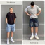 QUẦN SHORT CARGO JEAN NAM FORM RỘNG, QUẦN SHORT JEAN TÚI HỘP MÀU ĐEN, QUẦN ĐÙI NAM FORM CHỮ A