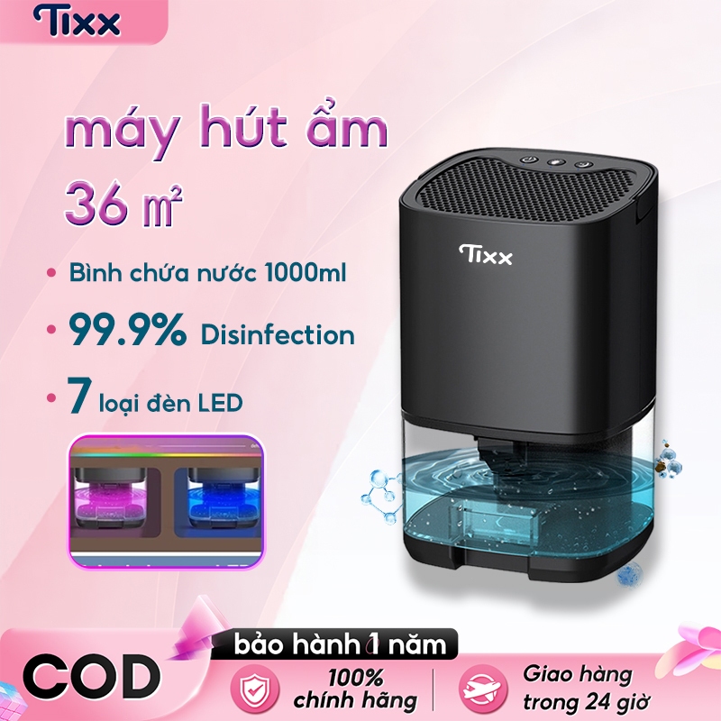 TIXX máy hút ẩm gia đình 36W 1L máy hút ẩm Dehumidifier máy hút ẩm không khí Máy Hút Ẩm Mini