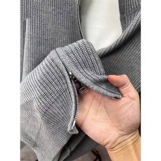 Áo Khoác Len Cổ Cao 5P Basic Chất Len Tăm Dày Dặn