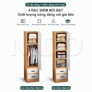 NIDO Tủ Gỗ Đa Năng Mdf Tủ Đựng Quần Áo Phong Cách Hiện Đại Tiết Kiệm Diện Tích Phù Hợp Nhiều Không Gian
