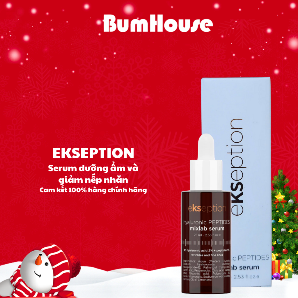 [HÀNG CTY] Serum dưỡng ẩm, cải thiện nhăn Ekseption Hyaluronic Peptides 75ml