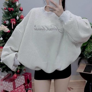 Áo Sweater Simb.house Áo Nữ Cổ Tròn Dễ Thương Phong Cách Hàn Quốc Nhẹ Nhàng Chất vải nỉ hai da mềm mịn