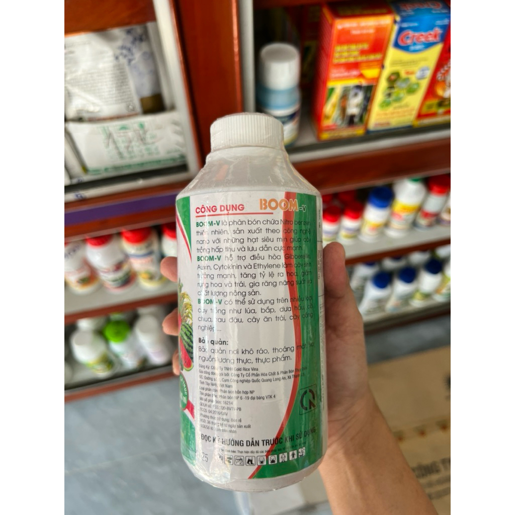 BOOM-V FLOWER tăng cường sinh trưởng, hỗ trợ ra hoa, gia tăng tăng suất chai 500ml Agriwin Miền Nam