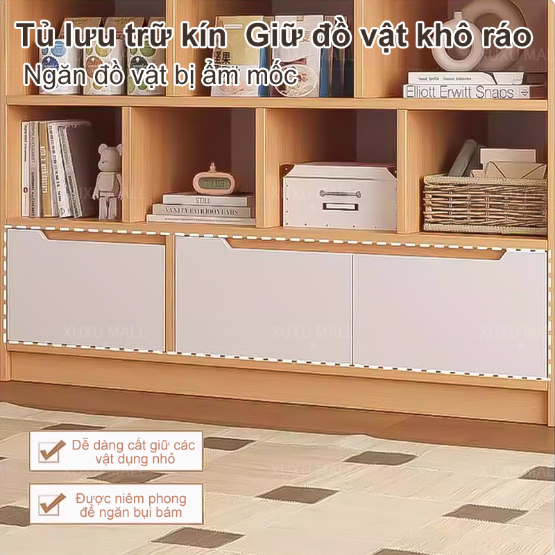 Kệ Tủ Gỗ đa năng Để Sách Trang Trí Phòng Khách Làm Việc Phong Cách Bắc Âu Chắc Chắn Dễ Lắp Ráp | BigBuy360 - bigbuy360.vn