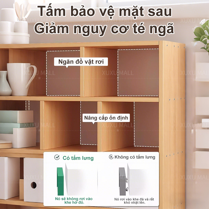 Kệ Tủ Gỗ đa năng Để Sách Trang Trí Phòng Khách Làm Việc Phong Cách Bắc Âu Chắc Chắn Dễ Lắp Ráp | BigBuy360 - bigbuy360.vn