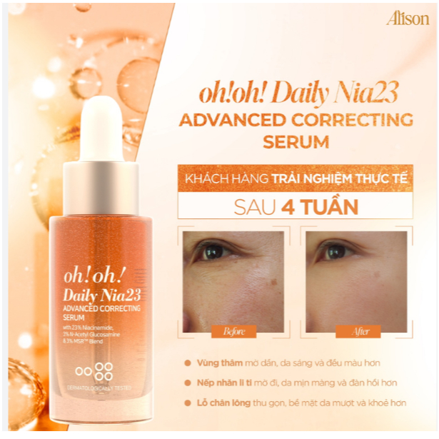 [HÀNG CÔNG TY] Serum Dưỡng Sáng, Giảm Thâm Nám oh!oh! Daily Nia23 Advanced Correcting Serum 30ml
