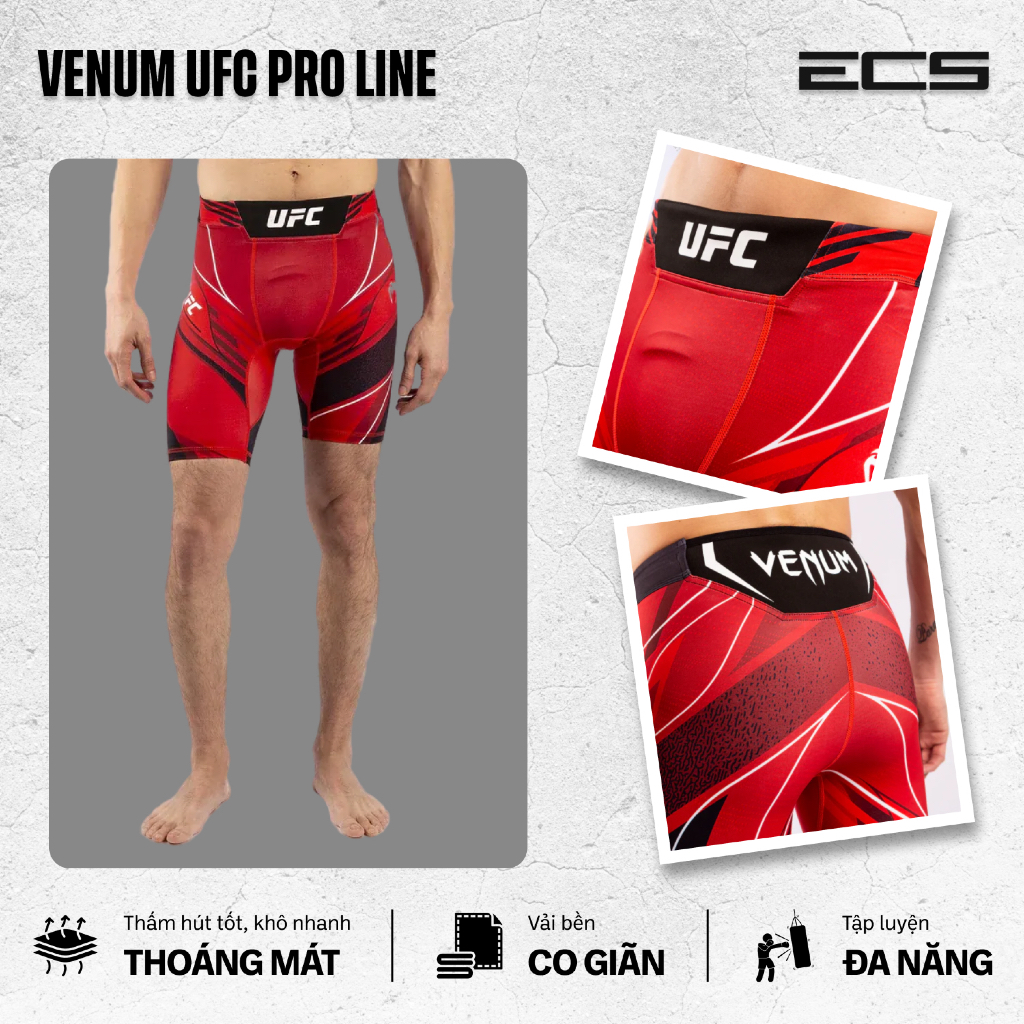 Quần Thi Đấu MMA Venum UFC Pro, Thấm Hút Mồ hôi, Khô Nhanh, Vải Co Giãn Bền Bỉ, Tập Luyện Đa Năng