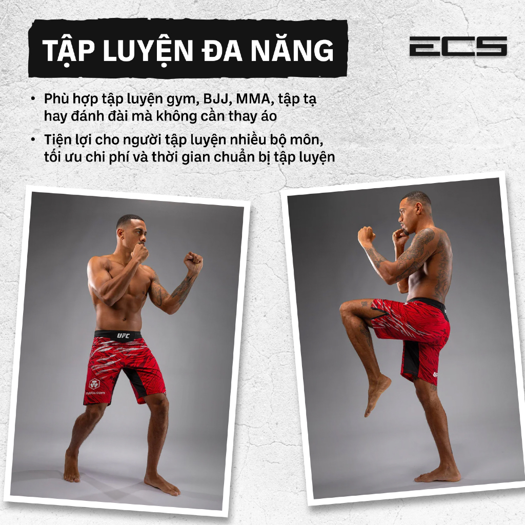 Quần Thi Đấu MMA Venum UFC Fushion,Thấm Hút Mồ hôi, Khô Nhanh, Vải Co Giãn Bền Bỉ, Tập Luyện Đa Năng