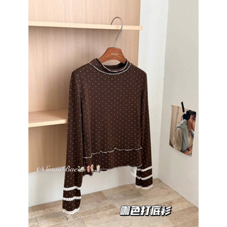 Áo Chấm Bi Pha Tay Ren Cổ 3 Phân Vintage Hàn Quốc Trenddy Trẻ Trung Xinh Xắn QCCCl1(Ảnh thật )|Dami.Studio