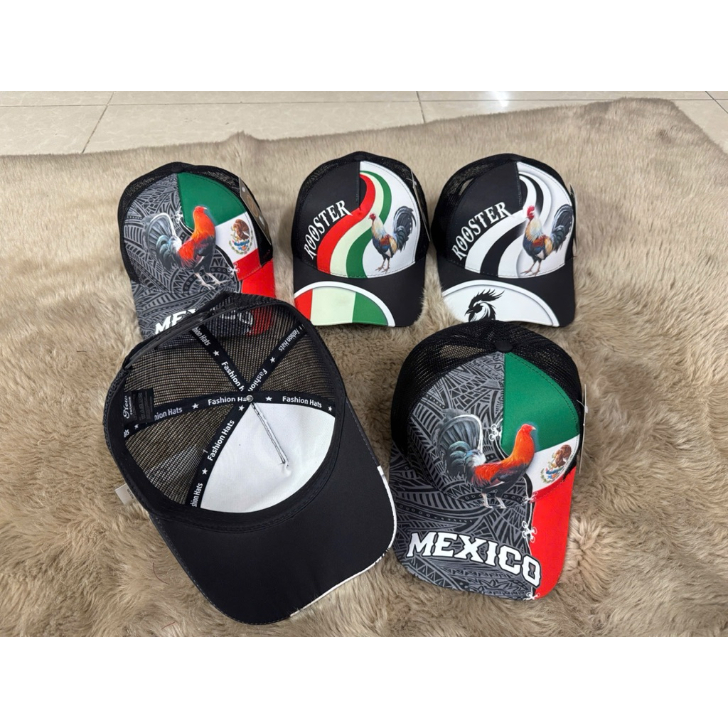 Mũ kết gà mexico phối màu nam nữ - Nón lưỡi trai phối lưới in gà thời trang đường phố siêu đẹp