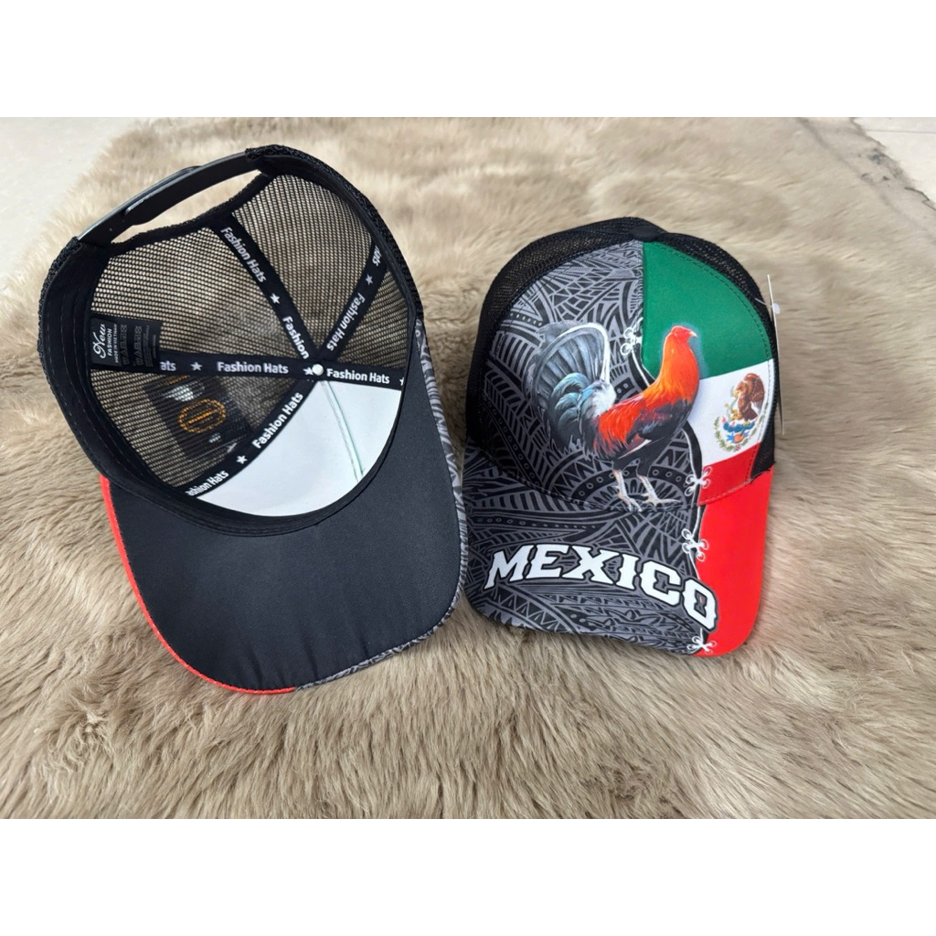 Mũ kết gà mexico phối màu nam nữ - Nón lưỡi trai phối lưới in gà thời trang đường phố siêu đẹp