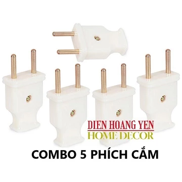 Phích cắm, phích nối âm phích cắm 2 chân đồng,phích âm,phích cắm cái,phích cắm đực
