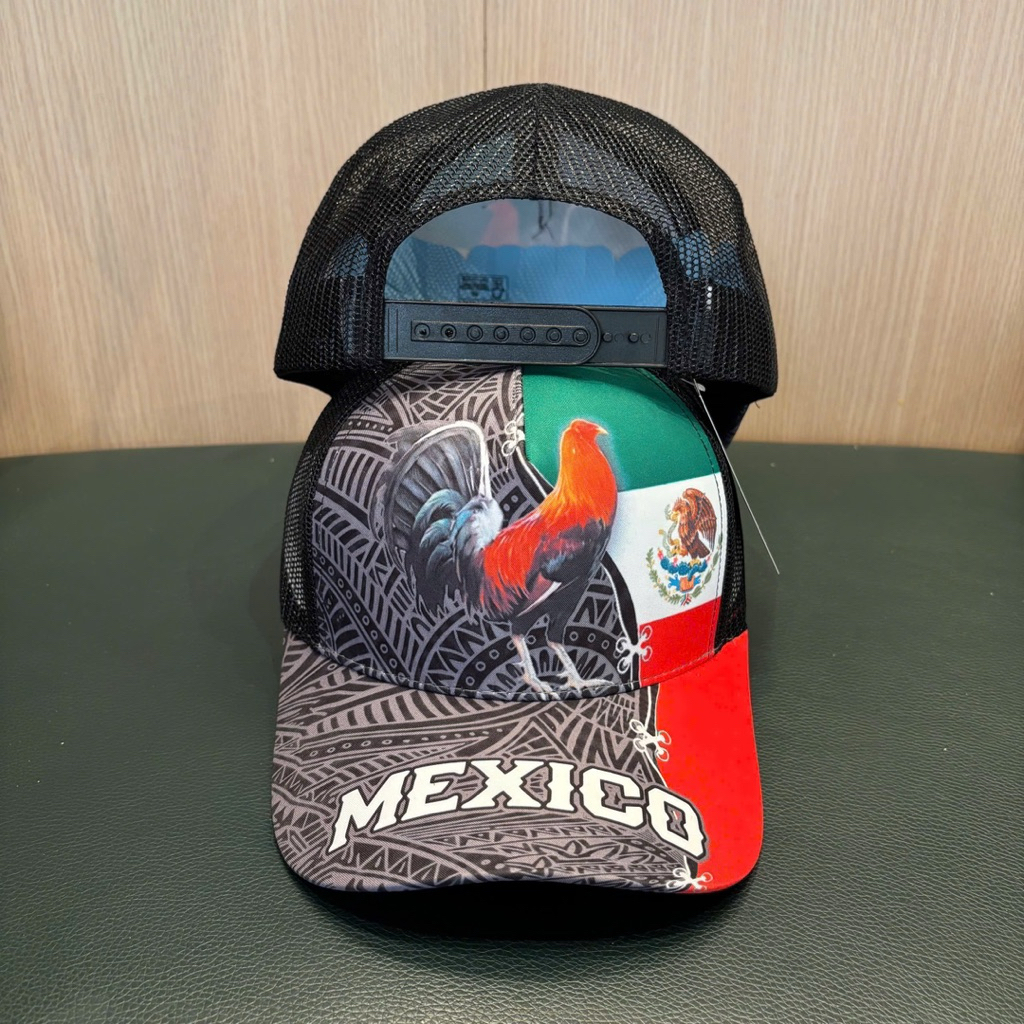 Mũ kết in gà mexico - Nón lưỡi trai phối lưới thoáng mát hoạ tiết in phối gà thời trang nam nữ