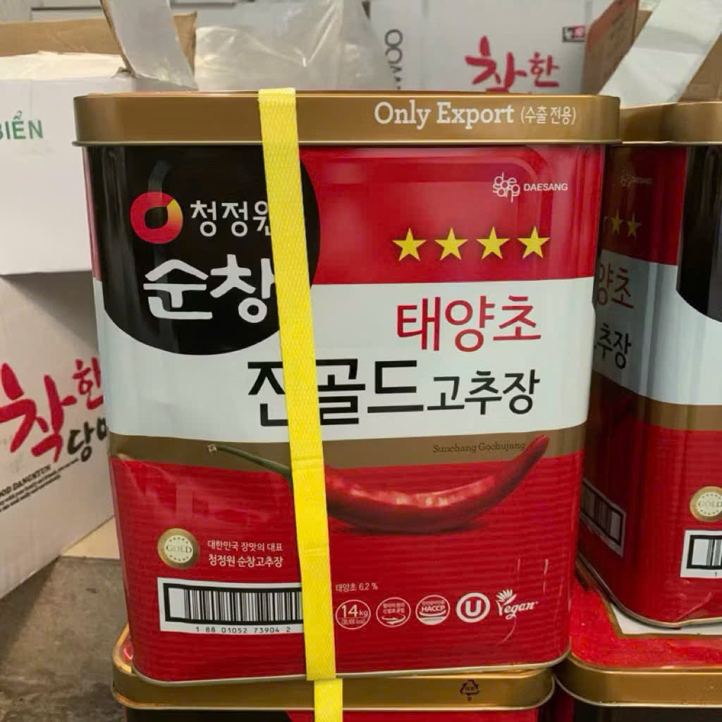 Tương Ớt CJ Nhập Khẩu Hàn Quốc Thùng 14KG Dành Cho Nhà Hàng