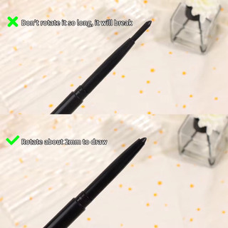 Bút kẻ mắt 2 công dụng siêu sắc nét không thấm nước kẻ lông mày lâu trôi 0.25g