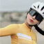 QLS001B - Áo Đạp Xe Nữ UKE Lemon Yellow – Dòng Cao Cấp, Chất Vải Ý Co Giãn 4D, Thoáng Khí & Nhanh Khô