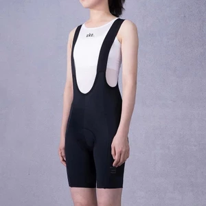 QBS003B - Quần Nữ Đạp Xe UKE Bib Shorts Black - Vải và Đệm Bỉm Ý Siêu Êm, Thoải Mái Đạp 7h Liên Tục