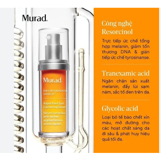 Tinh chất hỗ trợ làm mờ vết nám Murad Rapid Dark Spot Correcting Serum 30ml