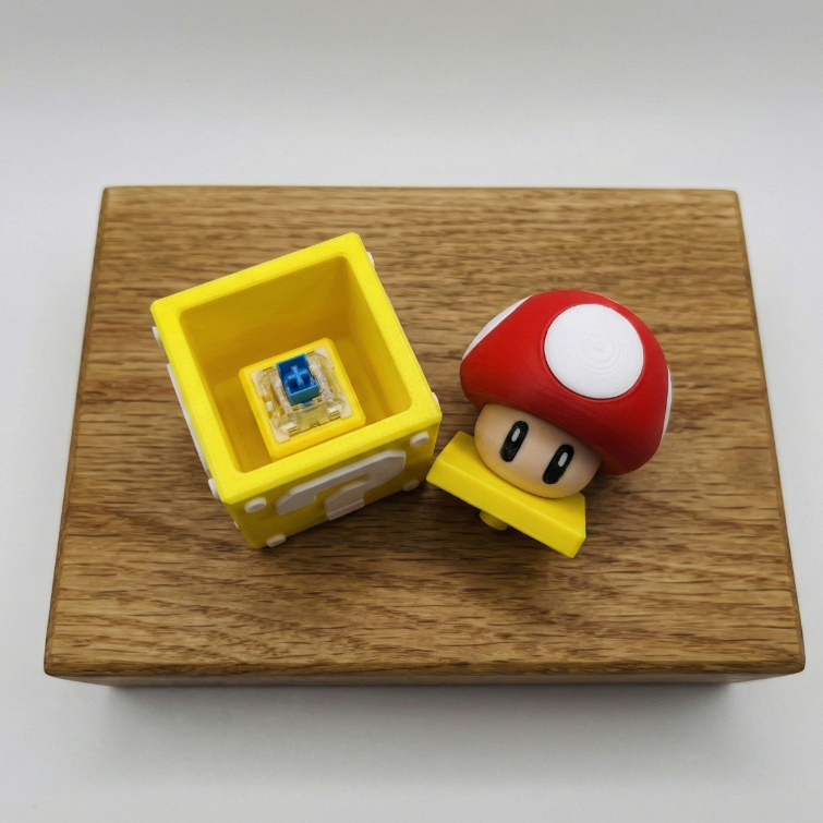 Đồ chơi in 3d Nấm Mario Clicker - Mario Galaxy - Nintendo ấn giảm stress kèm 1 switch - Holymesh