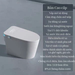 Bồn cầu thông minh Xiaomi 815ZS Kết nối APP MiHome Toilet Bệ xí Bồn Tiêu phiên bản tiếng Việt cảm ứng tự động mẫu 2025 — ảnh 8